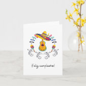 Carte ¡Feliz cumpleaños !, anniversaire heureux en Espag (Fleur jaune)