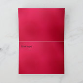Carte - Feliz Cumpleaños - art abstrait rouge (Intérieur)