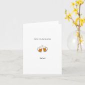 Carte Feliz cumpleanos, carte d'anniversaire espag (Fleur jaune)