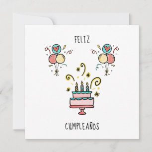 Carte Feliz Cumpleaños   de Birthday contents
