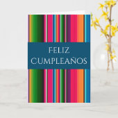 Carte Feliz Cumpleaños Espagne Mexique Blanche Anniversa (Fleur jaune)
