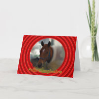 Feliz Cumpleaños Espagnol Birthday with horse