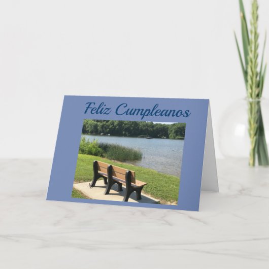 CARTE **FELIZ CUMPLEANOS**-HEUREUX ANNIVERSAIRE ESPAGNOL (Devant)