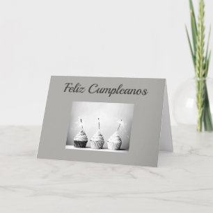 CARTE **FELIZ CUMPLEANOS**-HEUREUX ANNIVERSAIRE ESPAGNOL