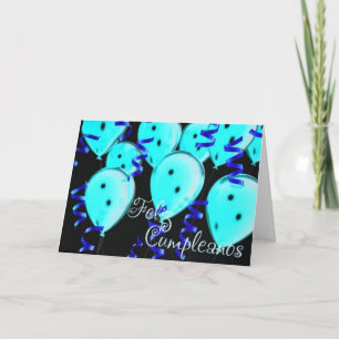 CARTE **FELIZ CUMPLEANOS**-HEUREUX ANNIVERSAIRE ESPAGNOL