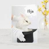 CARTE FELIZ CUMPLEANOS HIJA-HAPPY BIRTHDAY DAUGHTER (Fleur jaune)