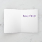 Carte Feliz Cumpleaños Joli anniversaire espagnol heureu (Intérieur)