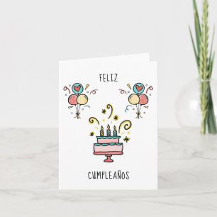 Carte Feliz Cumpleaños Joyeux anniversaire