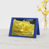 Carte - Feliz Cumpleaños, Mamá (Fleur jaune)