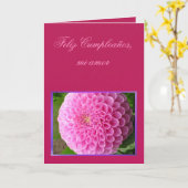 Carte Feliz Cumpleaños, mi amor - Dalia Rosa (Fleur jaune)