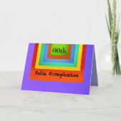 Carte - Feliz Cumpleaños - multicolore (Devant)
