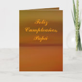 Carte - Feliz Cumpleaños - Papá (Devant)