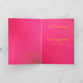 Carte - Feliz Cumpleaños par MI Tía - margaritas (Intérieur)