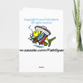 Carte FELIZ CUMPLEAÑOS poisson mexicain espagnol anniver (Dos)