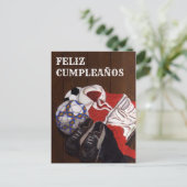 Carte FELIZ CUMPLEAÑOS pour Football Vintage (Debout devant)