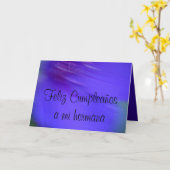 Carte - Feliz Cumpleaños un hermana de MI (Fleur jaune)