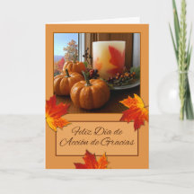 Feliz Dia de Accion de Gracias Thanksgiving