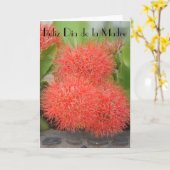 Carte Feliz Dia de la Madre 18 (Fleur jaune)