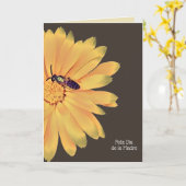 Carte Feliz Día de la Madre Fleur Jaune (Fleur jaune)
