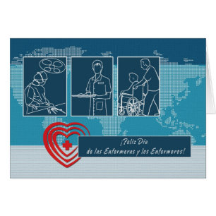 Carte Feliz Día de las Enfermeras y los Enfermeros