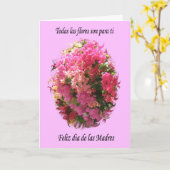 Carte Feliz Dia de las Madres (Fleur jaune)