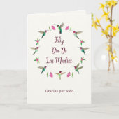 Carte Feliz Dia De Las Madres (Fleur jaune)