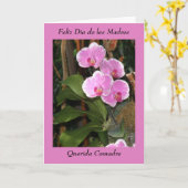 Carte Feliz Dia de las madres Comadre (Fleur jaune)