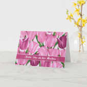 Carte Feliz Día de las Madres. Fête des mères en espagno (Fleur jaune)