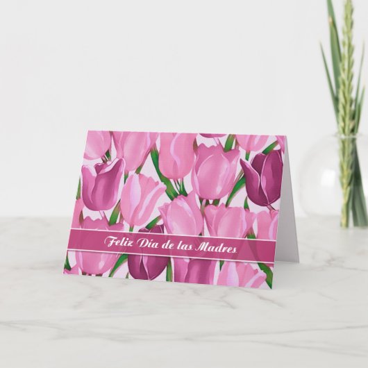 Carte Feliz Día de las Madres. Fête des mères en espagno (Devant)