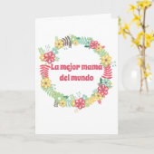 Carte Feliz Día de las Madres Fête des mères espagnoles (Fleur jaune)