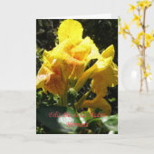 Carte Feliz dia de las madres Hermana (Fleur jaune)