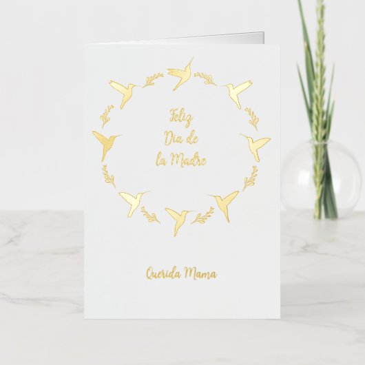 Carte Feliz Dia De Las Madres personnalisable (Recto)