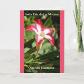 Carte Feliz Dia de las Madres Querida Hermana (Devant)