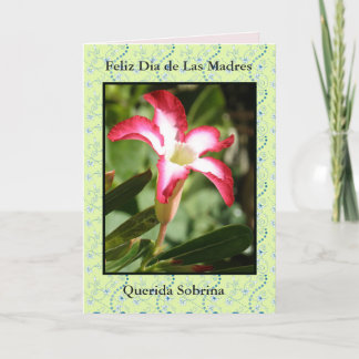 Carte Feliz Dia de las Madres Sobrina