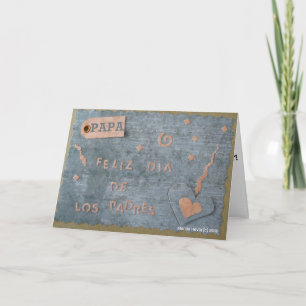 Carte Feliz Dia de Los Padres - papa (personnalisez)