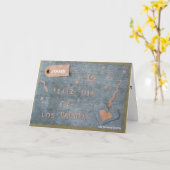 Carte Feliz Dia de Los Padres (Personnaliser) (Fleur jaune)