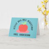 Carte Feliz día del maestro/Happy Teacher's Day Card (Fleur jaune)