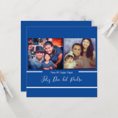 Carte Feliz día del Padre Super Papá espagnol (Devant/Arrière en situation)