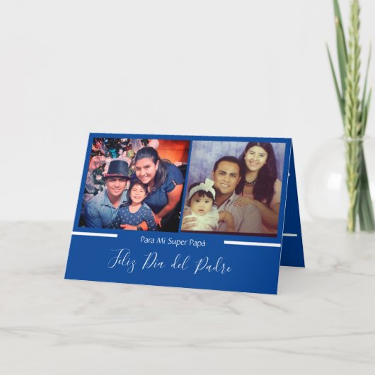 Carte Feliz día del Padre Super Papá espagnol (Devant)