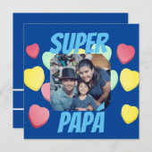 Carte Feliz día del Padre Super Papá espagnol (Devant / Derrière)