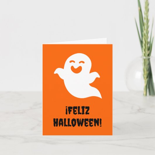 Carte Feliz Halloween (Halloween espagnol) (Devant)