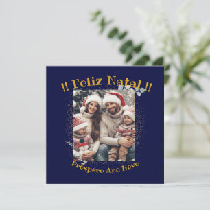 Carte Feliz Natal e Próspero Ano Calligraphie Religieuse
