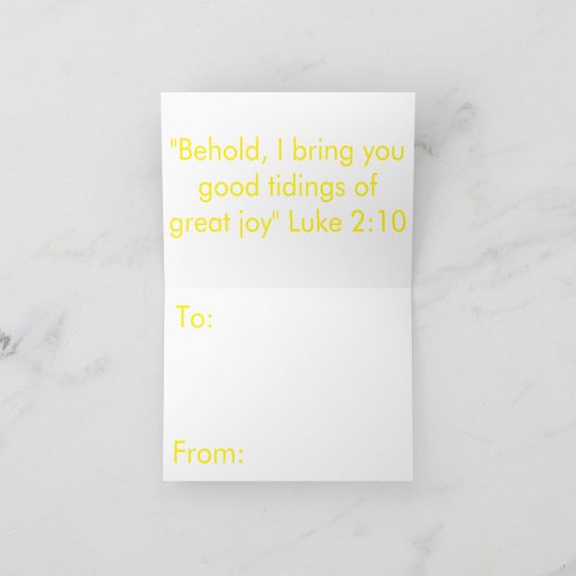 Carte Feliz Navidad Christmas (Intérieur)