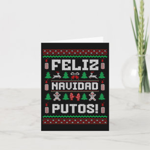 Carte Feliz Navidad Putos Funny Mexicain Christmas Sweet
