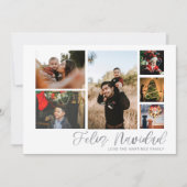 Carte Feliz Navidad Silver 6 Photo (Devant)