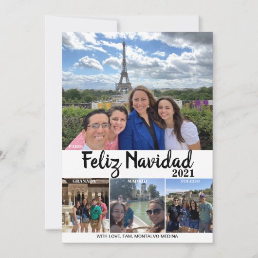 Carte Feliz Navidad Travel Christmas Card (Devant)