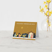 Carte Feliz Navidad y próspero Año Nuevo, espagnol  (Fleur jaune)