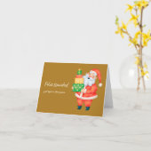 Carte Feliz Navidad y próspero Año Nuevo, Noël (Fleur jaune)