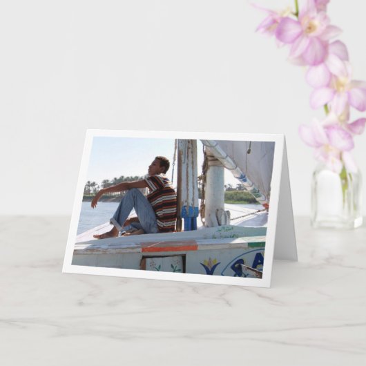 Carte Felucca on the Nile (Orchidée)