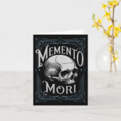 Carte Femens Memento Mori Life Philosophie Citation lati (Fleur jaune)